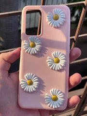 Oppo "A54" Flower Back Silicone Case - Pink