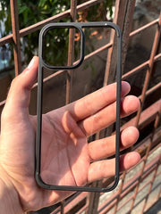 iPhone "13 Pro Max" Premium Ultra Hybrid Transparent Case - Black