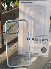 iPhone "13 Pro" Q-Series Premium Transparent "Ultra Hybrid" Case - Sierra Blue