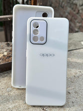 Oppo "F19" Tempered Glass "Chrome" Case - White