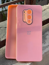 OnePlus "8 Pro" Tempered Glass "Chrome" Case - Pink
