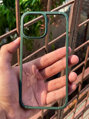 iPhone "13 Pro Max" Premium Ultra Hybrid Transparent Case - Alpine Green