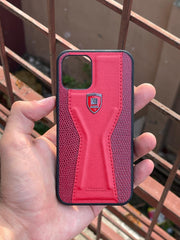 iPhone "12 Mini" Luxury "MIKKI" Leather Case - Red