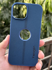 iPhone "15" Spigen Premium Woven Stitched Case - Blue