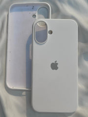 iPhone "16 Plus" Silicone Case "Pearl White"
