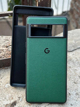 Google Pixel "7" Premium Leather Texture Case - Green
