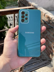 Samsung Galaxy "A32 (4G)" Tempered Glass "Chrome" Case - Green