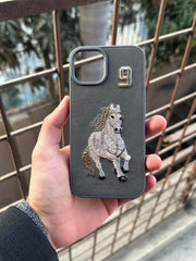 iPhone "13/14" Polo Embroidered Case - Gray