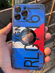 iPhone "13 Pro Max" Silicone "Retro" Edition Case - Blue