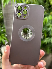 iPhone "12 Pro Max" Camera Glass Silicone Case - Gray