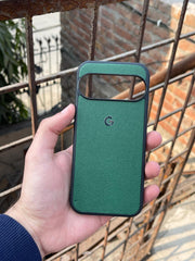 Google Pixel "9" Premium Leather Texture Case - Green