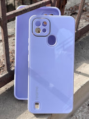 Realme "C21" Tempered Glass "Chrome" Case - Purple