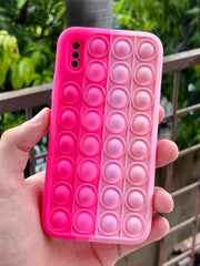 iPhone "X/XS" Fidget Stress Release Pop-Up Case - Pink
