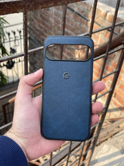 Google Pixel "9 Pro XL" Premium Leather Texture Case - Blue