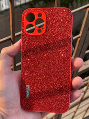 iPhone "12 Pro Max" Glitter Sparkle Case - Red