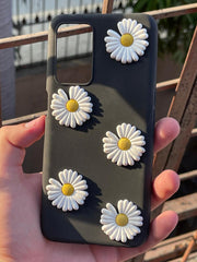 Oppo "A54" Flower Back Silicone Case - Black