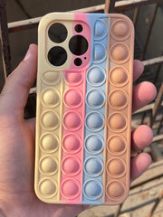 iPhone "13 Pro" Fidget Stress Release Pop-Up Case - Brown