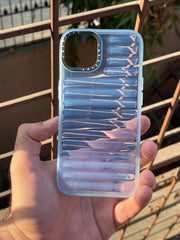 iPhone "13/14" Translucent Jump Style Silicone Case - Sierra Blue