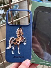 iPhone "17 Pro" Polo Embroidered Case - Blue