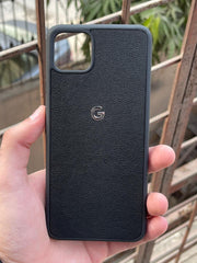 Google Pixel "4XL" Premium Leather Texture Case - Black