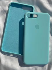 iPhone "7/8 Plus" Silicone Case "Cyan"