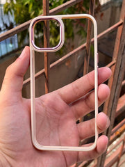 iPhone "13/14" Q-Series Premium Transparent "Ultra Hybrid" Case - Rose Gold