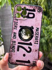 iPhone "12 Pro Max" Silicone "Retro" Edition Case - Light Purple