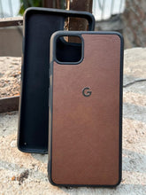 Google Pixel "4XL" Premium Leather Texture Case - Brown