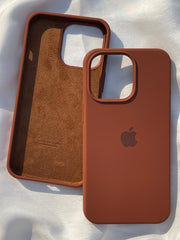 iPhone "13 Pro" Silicone Case "Chocolate Brown"