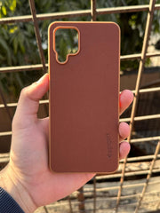 Samsung Galaxy "A12" Spigen Rugged Texture Case - Brown