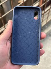 iPhone "X/XS" Premium Woven "Leather Feel" Case - Blue