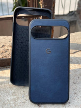 Google Pixel "9 Pro XL" Premium Leather Texture Case - Blue