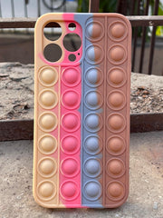 iPhone "13 Pro Max" Fidget Stress Release Pop-Up Case - Brown