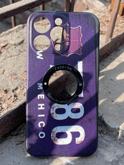 iPhone "13 Pro" Silicone "Retro" Edition Case - Purple