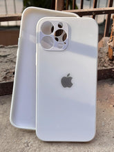 iPhone "13 Pro Max" Tempered Glass "Solid" Case - White