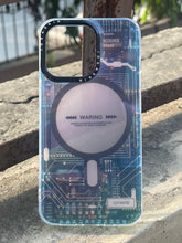 iPhone "13 Pro" Translucent Circuit Case - Blue