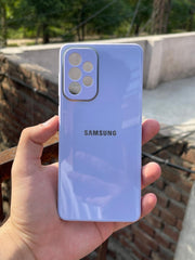 Samsung Galaxy "A73" Tempered Glass "Chrome" Case - Purple