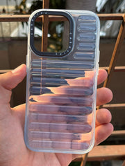 iPhone "14 Pro" Translucent Jump Style Silicone Case - Sierra Blue