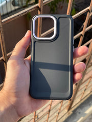 iPhone "13 Pro" Silicone "Camera Ring Retractable" Case - Black