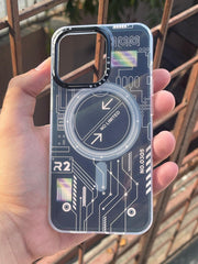 iPhone "13 Pro" Translucent Circuit Case - Black