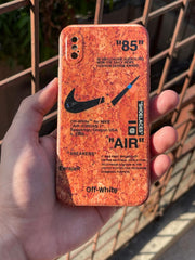 iPhone "X/XS" Wood Texture Case - Nike Air