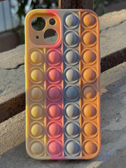 iPhone "13" Fidget Stress Release Pop-Up Case - Brown