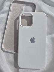 iPhone "12 Pro Max" Silicone Case "Pearl White"