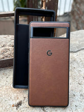 Google Pixel "6A" Premium Leather Texture Case - Brown