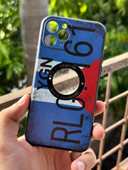 iPhone "11 Pro" Silicone "Retro" Edition Case - Blue