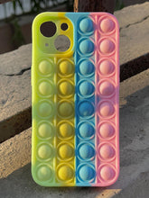 iPhone "13" Fidget Stress Release Pop-Up Case - Green & Pink