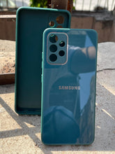 Samsung Galaxy "A32 (4G)" Tempered Glass "Chrome" Case - Green