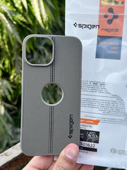 iPhone "15" Spigen Premium Woven Stitched Case - Gray