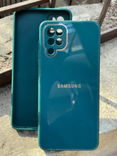 Samsung Galaxy "A12" Tempered Glass "Chrome" Case - Green