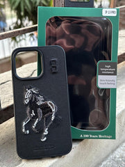 iPhone "13 Pro" Polo Embroidered Case - Black